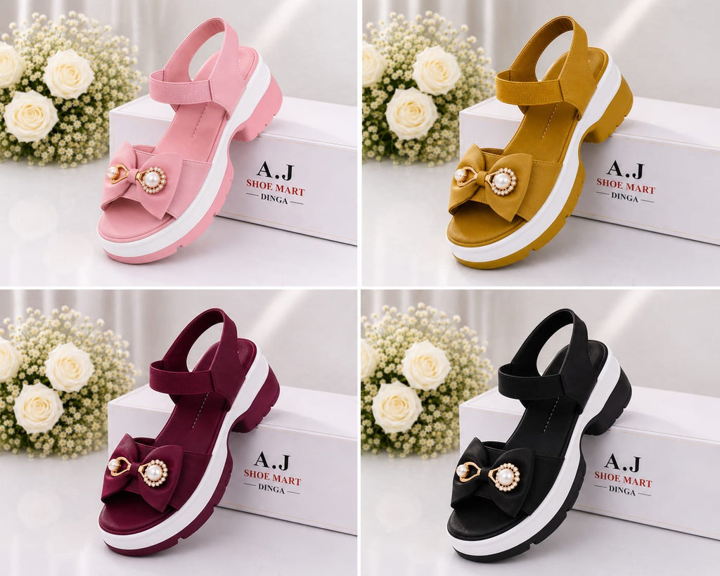🌸Premium Bow Comfort Wedge Sandals for Women | Soft Sole | pu sole