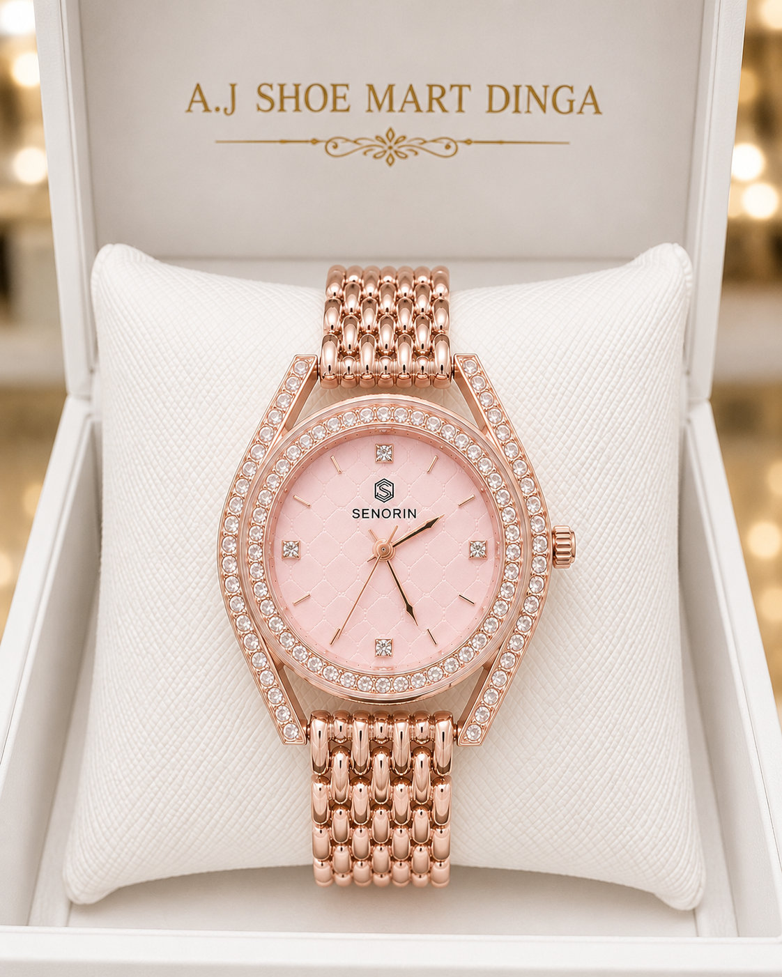 Luxury pink Ladies Watch