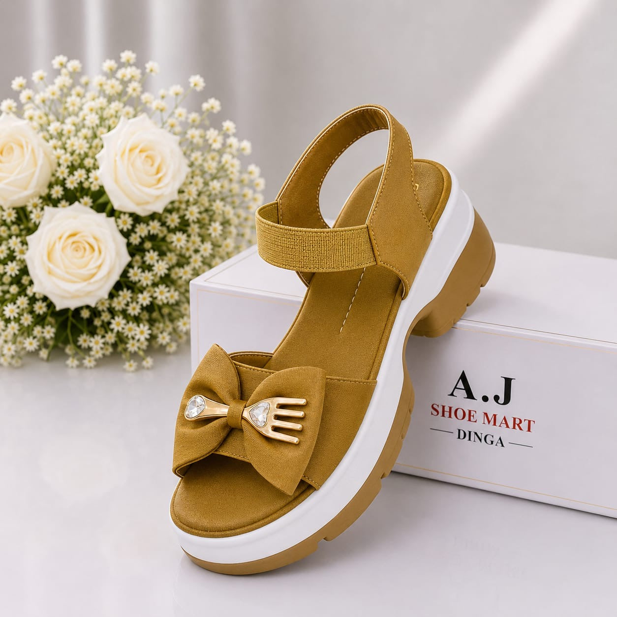 🌸Premium Bow Comfort Wedge Sandals for Women | Soft Sole | pu sole