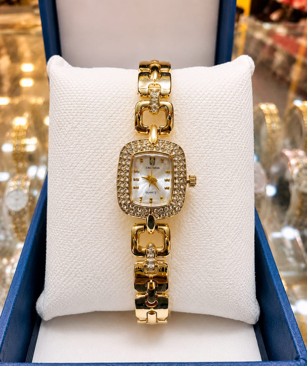 ✨Ladies Gold Square Dail ⌚️