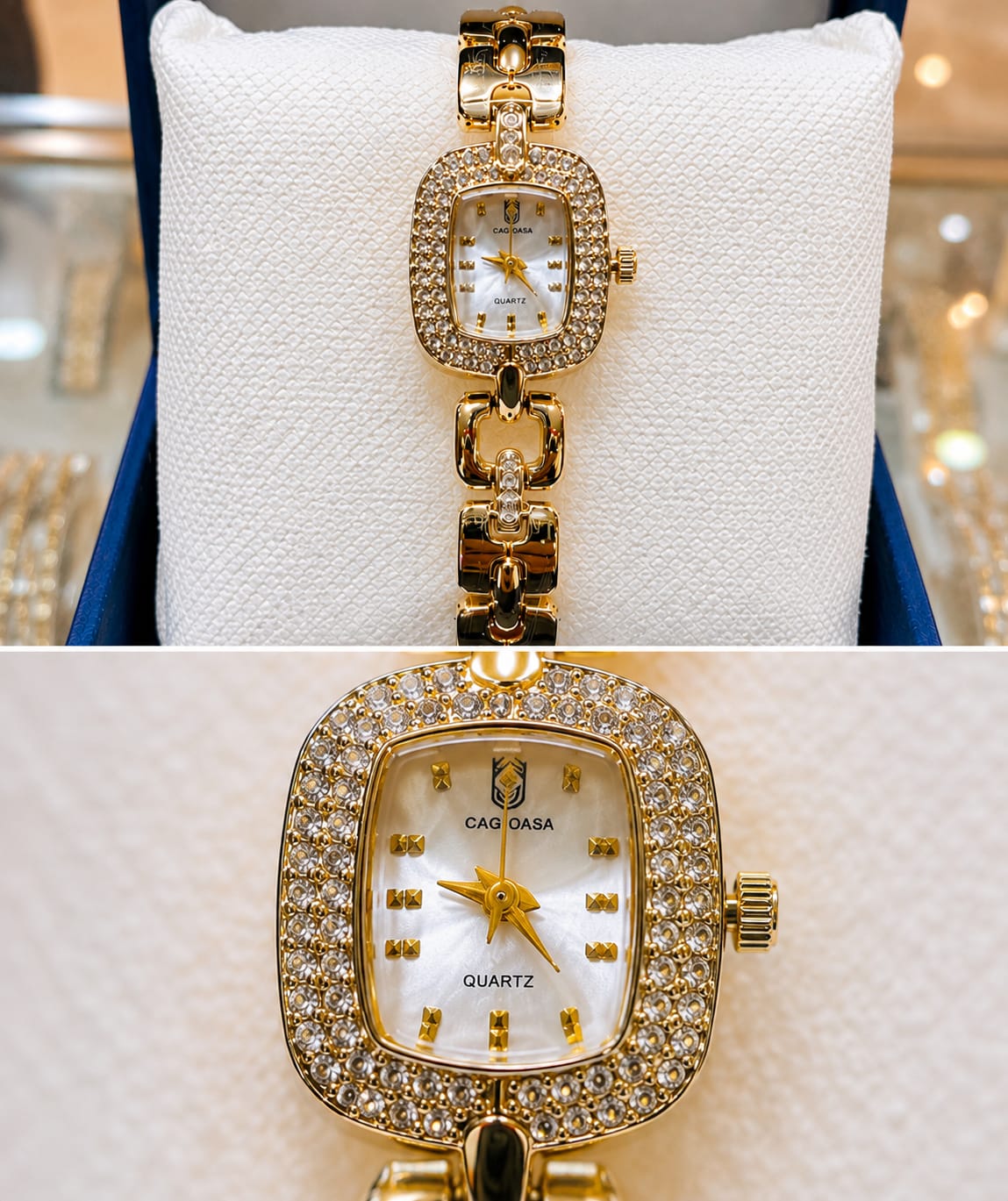 ✨Ladies Gold Square Dail ⌚️